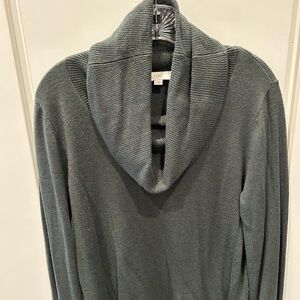 Green cowl neck sweater